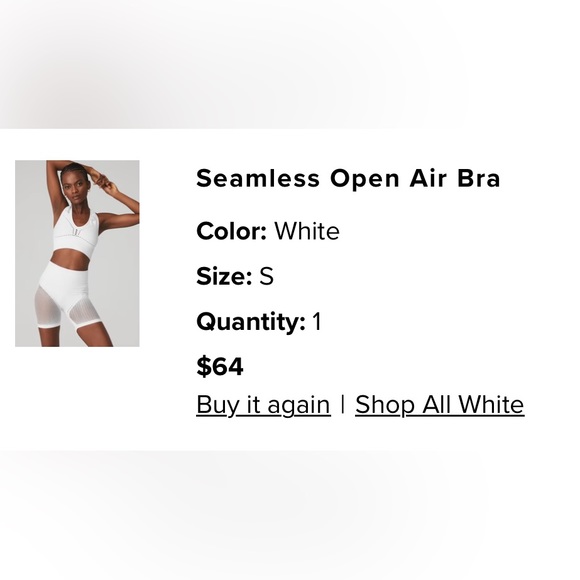 ALO yoga Seamless Open Air Bra - Picture 3 of 7